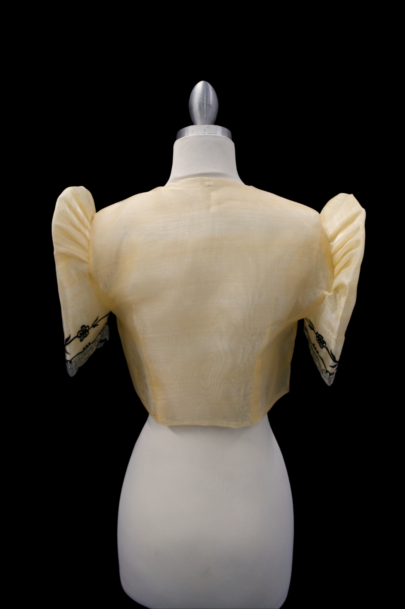 Crop Lace Bolero - Pina Beige & Black