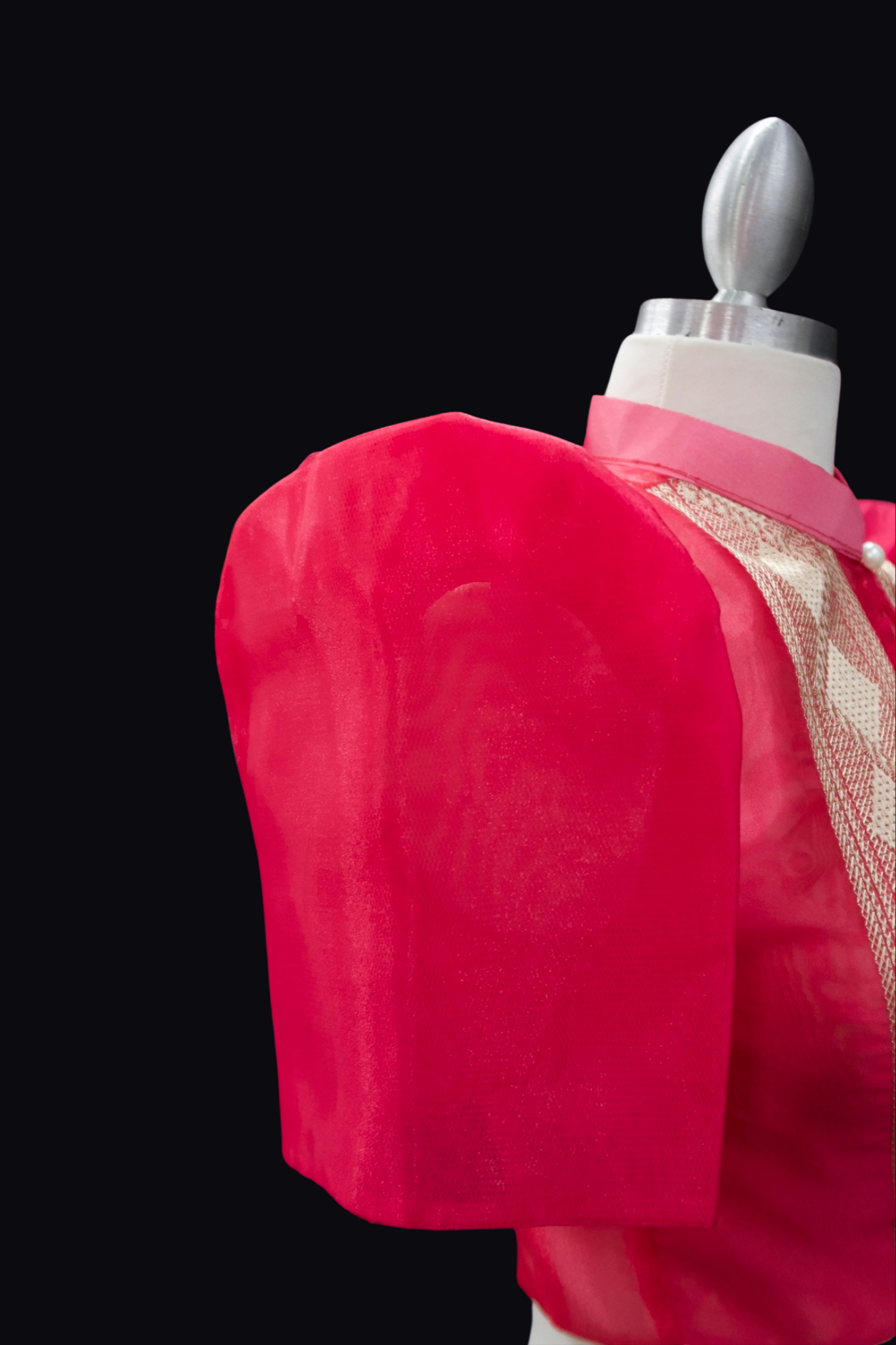 Diamond Single Button Bolero - Fuschia Pink