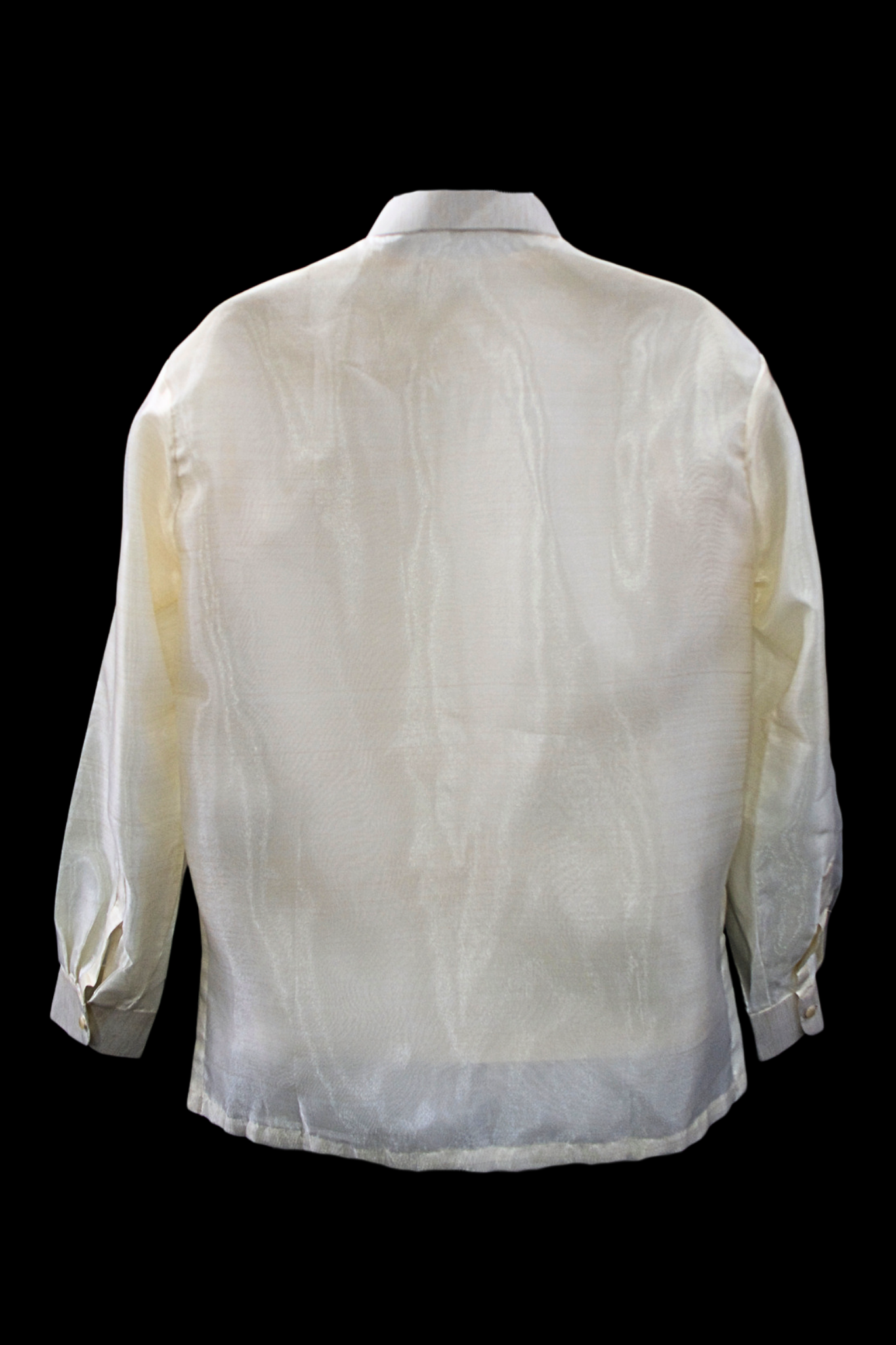 Organza Barong - Beige & Terracotta