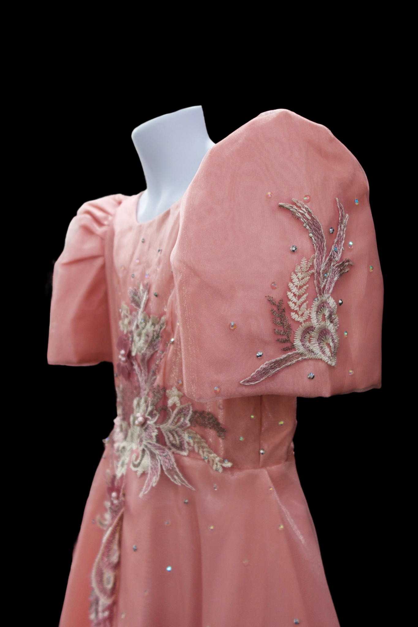 Girls' Filipiniana Gown - Pink