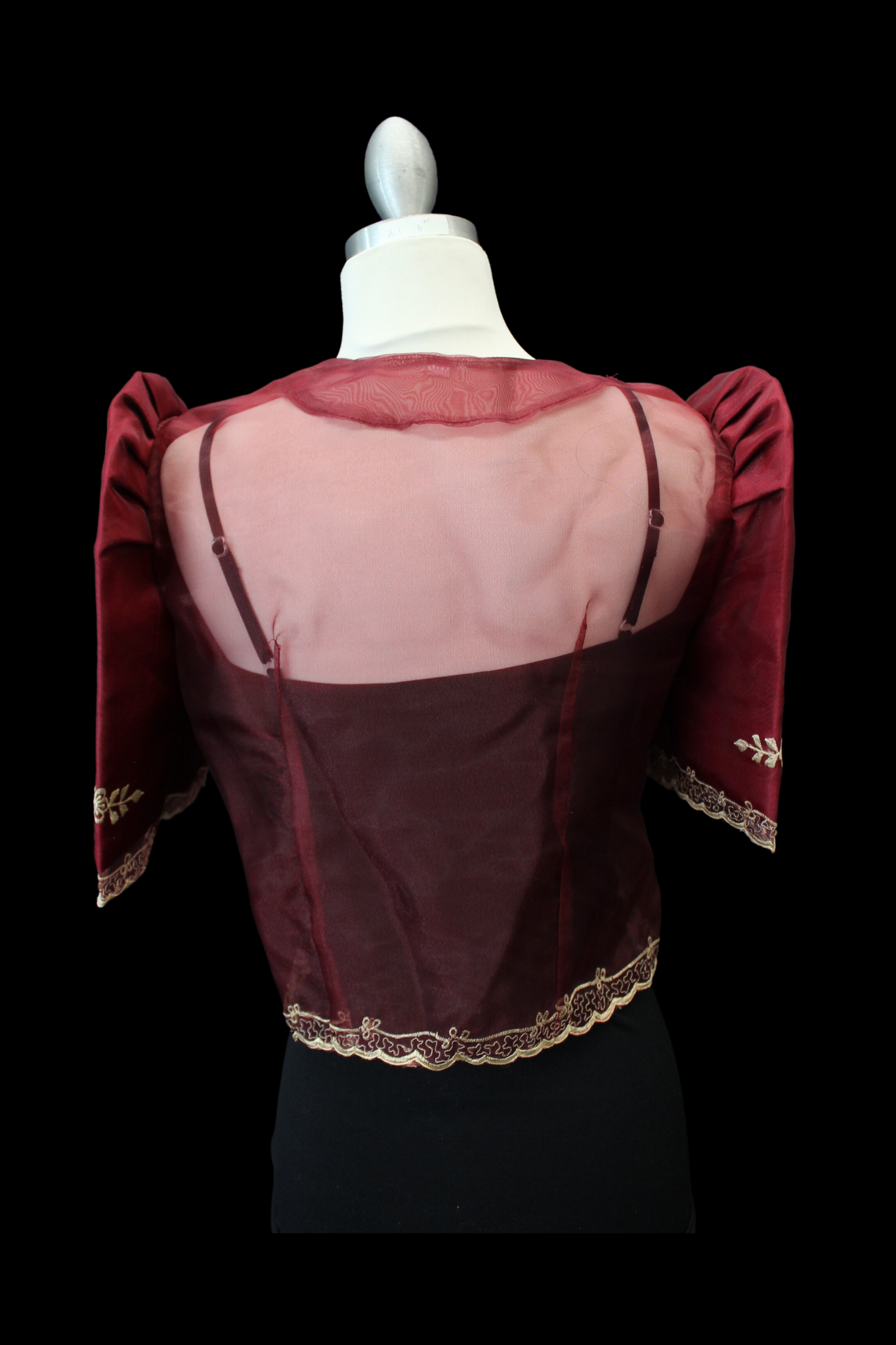 Burgundy Lace Bolero