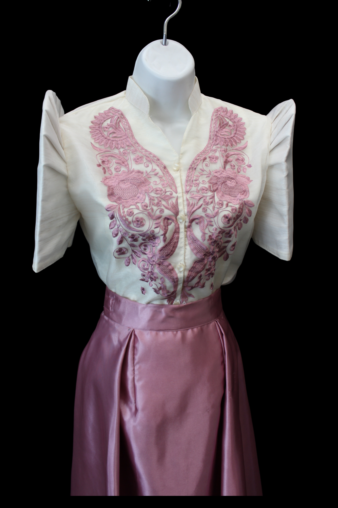 Mestiza Barong Blouse - Old Rose
