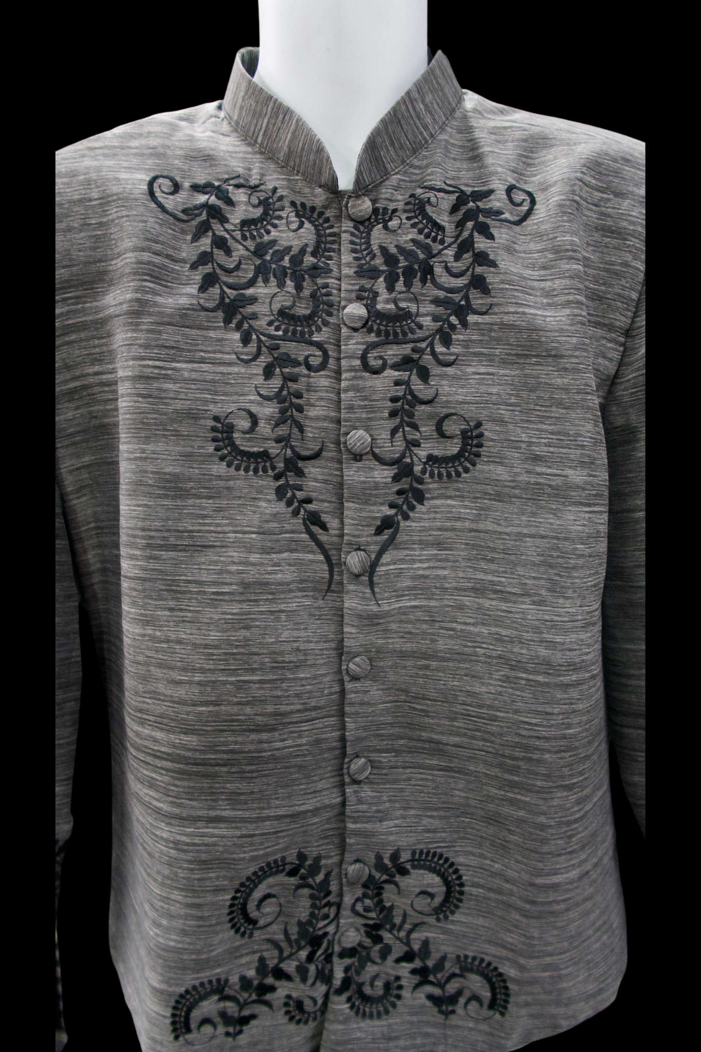 Jusilyn Coat Barong - Pina Black