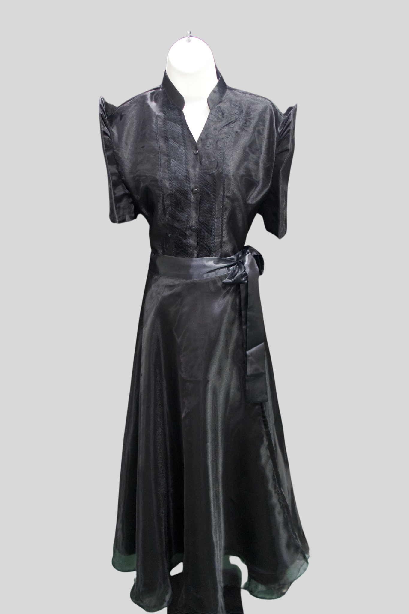Mestiza Barong Blouse - Black