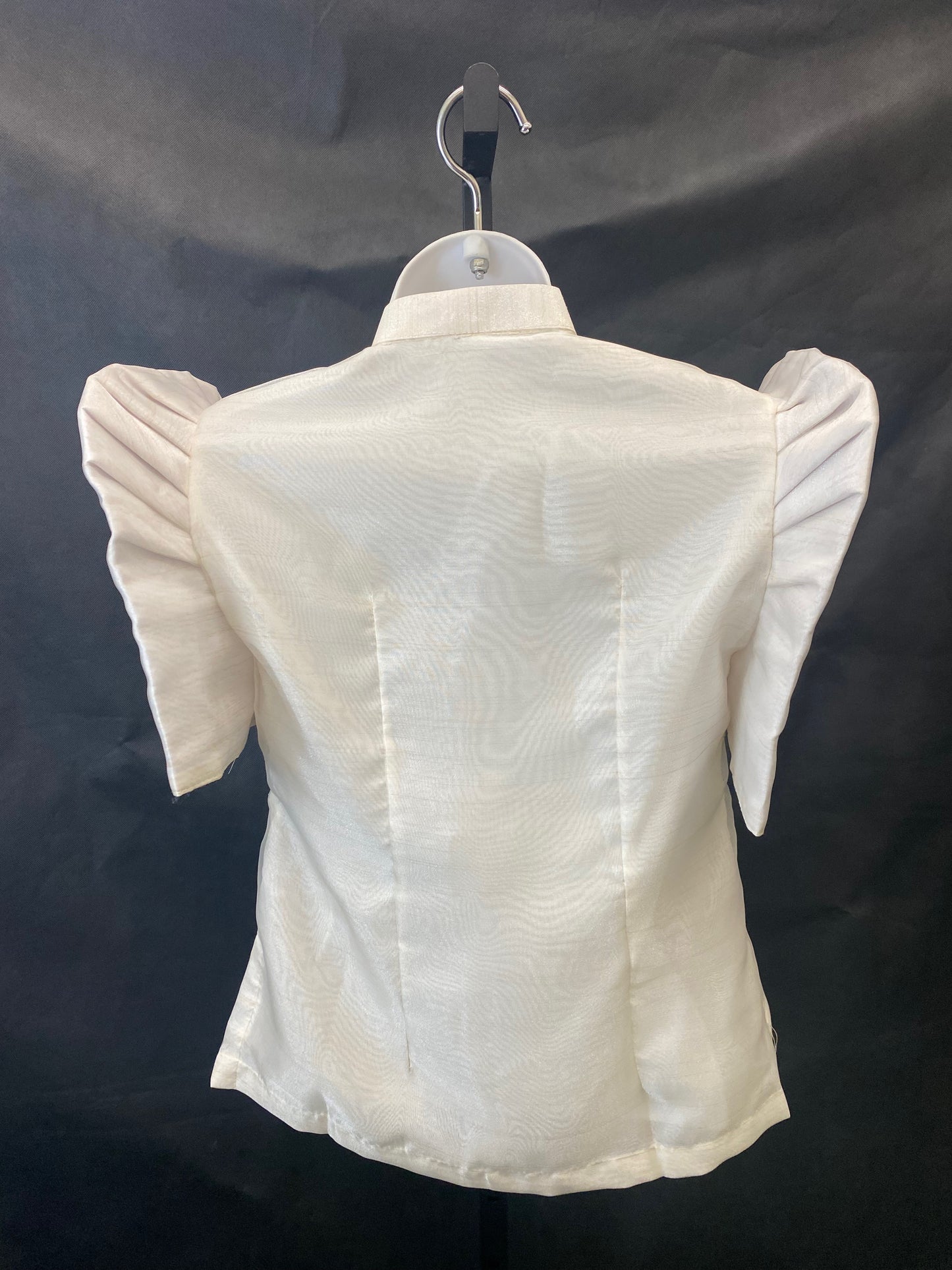 Mestiza Barong Blouse - Beige/Black 1