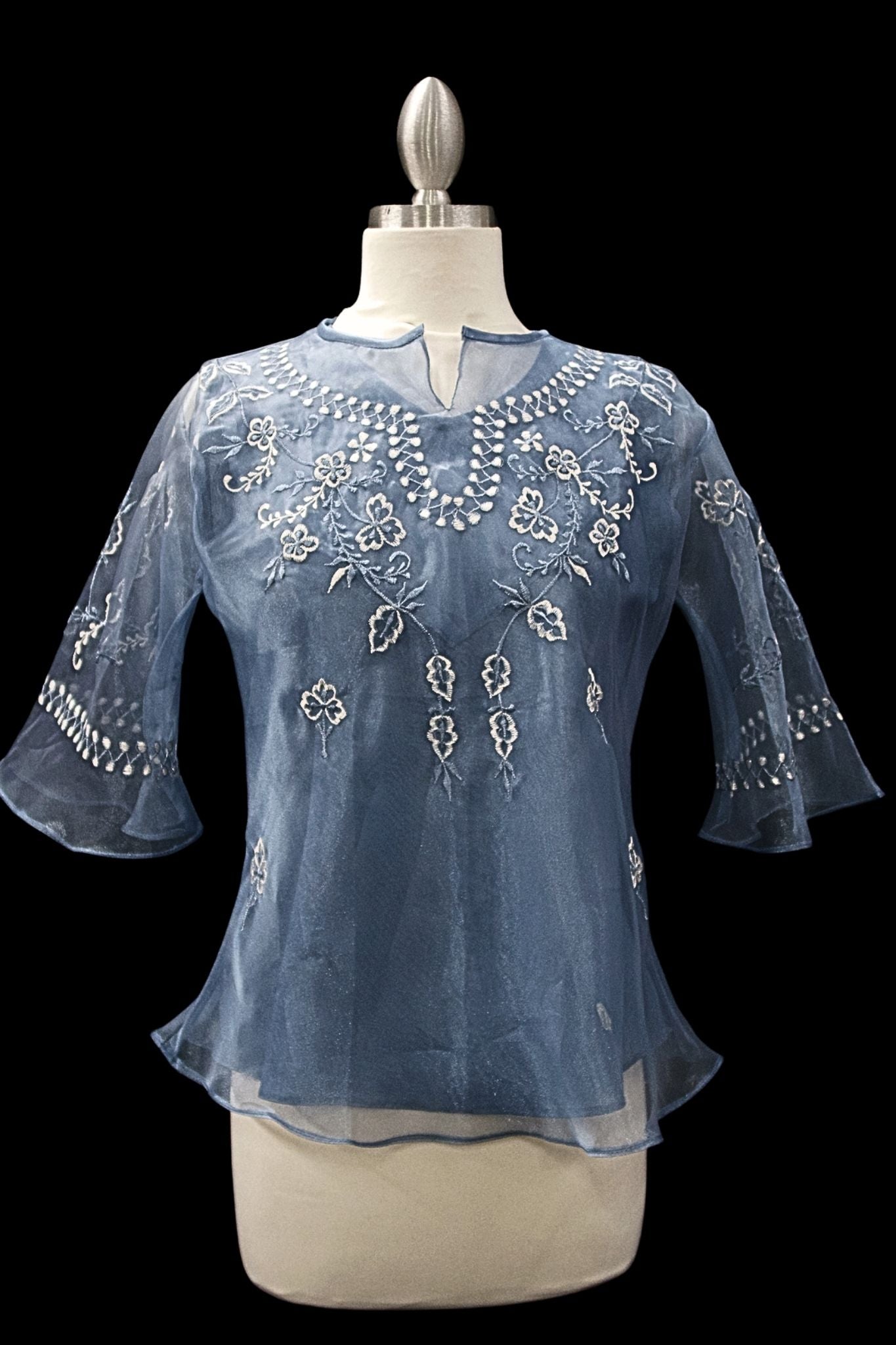 Kimona w/ Camisole - Dusty Blue