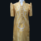 Divina Barong Dress - Matte Gold