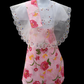 Girl's Plaid Baro't Saya - Pink Floral