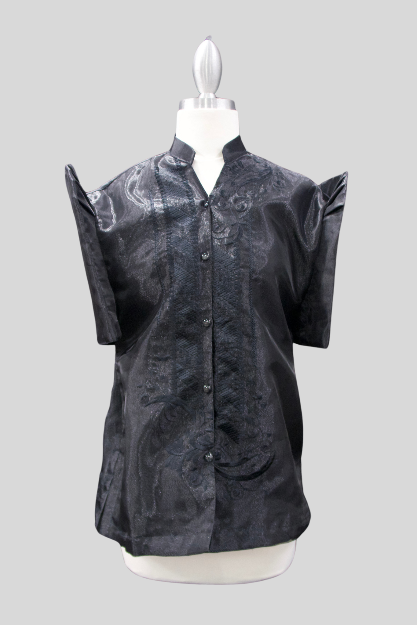 Mestiza Barong Blouse - Black