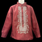 Alab Barong - Burgundy Organza