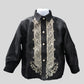 Kids Barong 'Twine' - Black/Beige Organza
