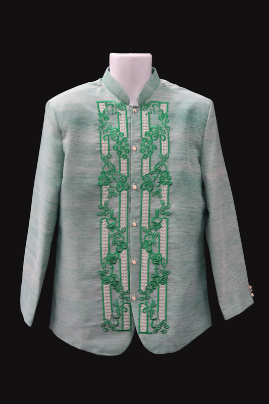 Green Jusilyn Coat Barong - Manila Bloom