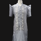 Divina Barong Dress - Light Gray