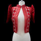 Diamond Single Button Bolero - Burgundy