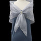 Light Gray Embroidered Alampay - Classic Drape (64")