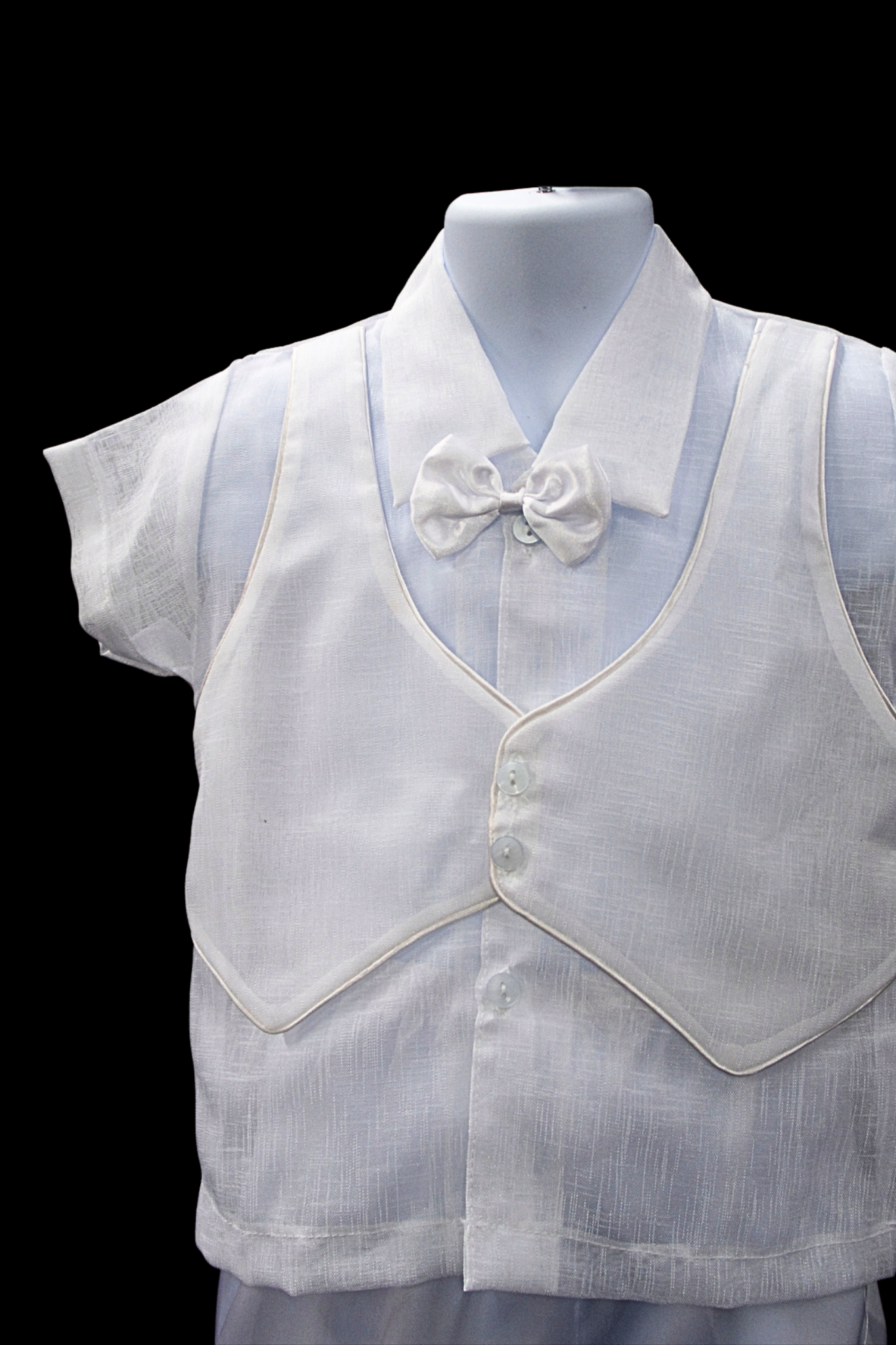 Baptism Vest Set - White