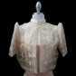 Amara Single Button Tulle Bolero - Light Mocha