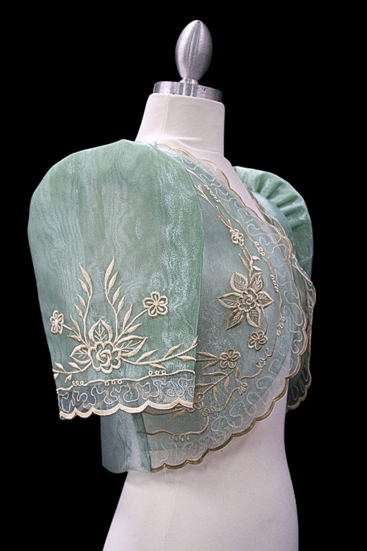 Crop Lace Bolero - Sage Green