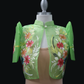 Hand Painted Single Button Bolero - Apple Green