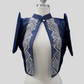 Diamond Single Button Bolero - Navy Blue