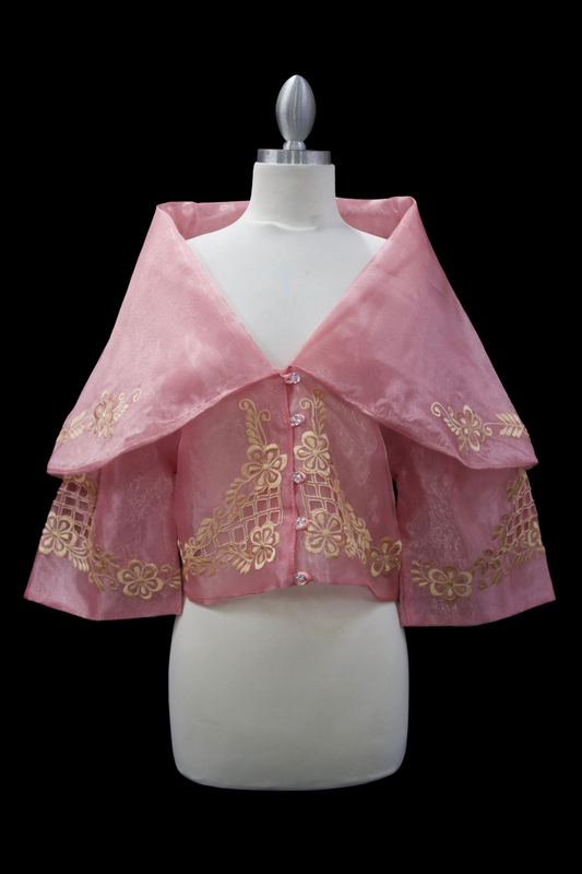 Maria Clara Filipiniana Blouse - Pink