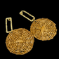 Tala Rattan Earrings - Tan