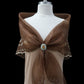 Chocolate Brown Embroidered Alampay - Signature Drape (68")