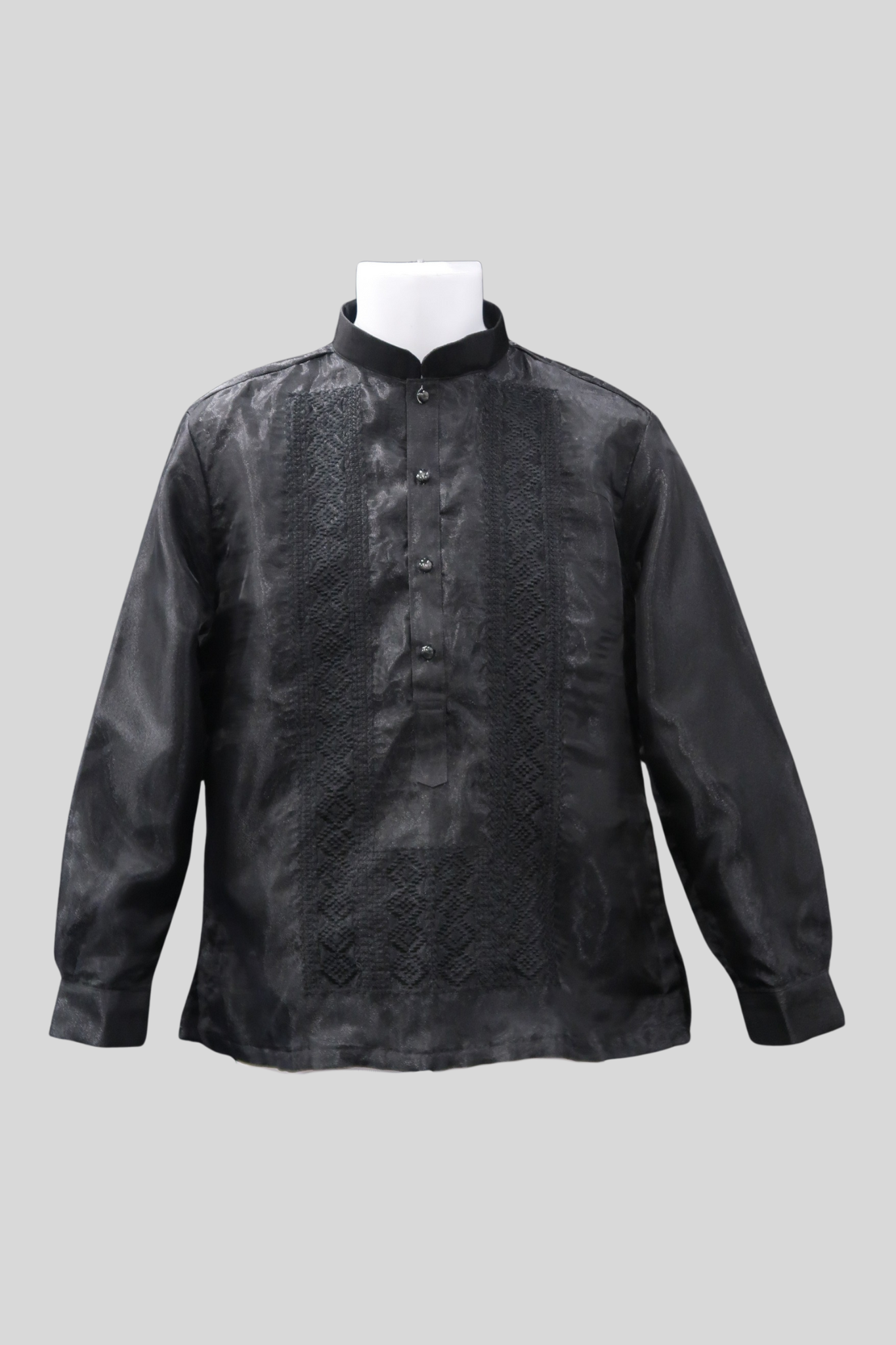 Black on Black Organza Barong (Assorted Design)