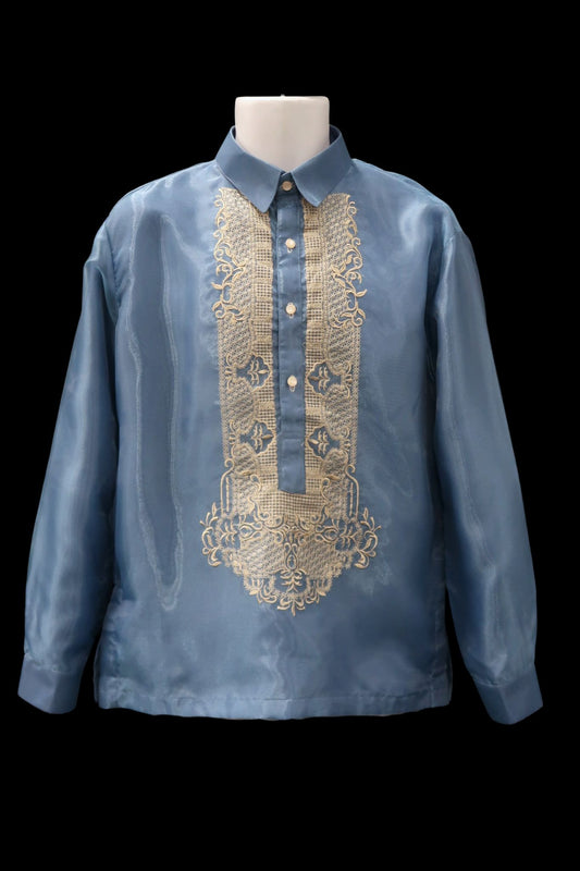 Kenneth Barong - Dusty Blue Organza