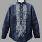 Swirl 10 Barong - Navy Blue/Gray Organza