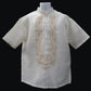 Hiraya Short Sleeve Barong - Traditional Pina Organza