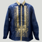 Navy Blue/Gold Organza Barong