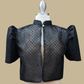 Full Lace Emb Diamond Bolero - Black