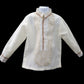 Kids Kyle Barong - Beige Pina Organza