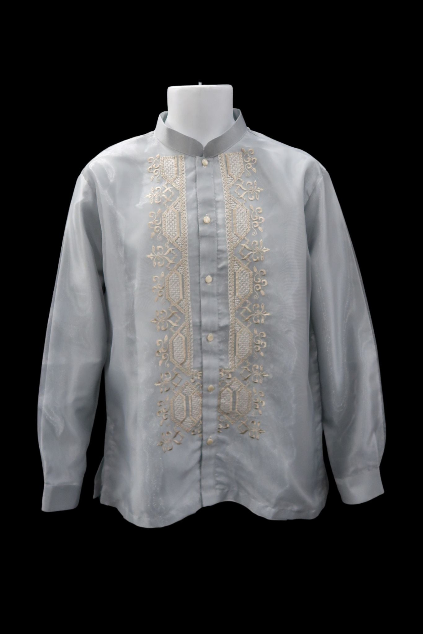 Axel Barong - Light Gray Organza