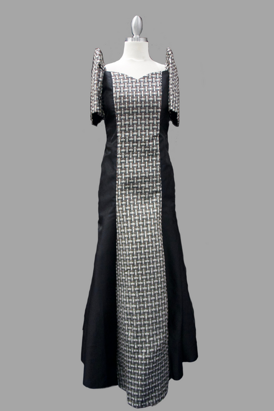 Banig Style Modern Gown - Black
