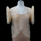Lace Bolero Blazer - Pina Beige Organza