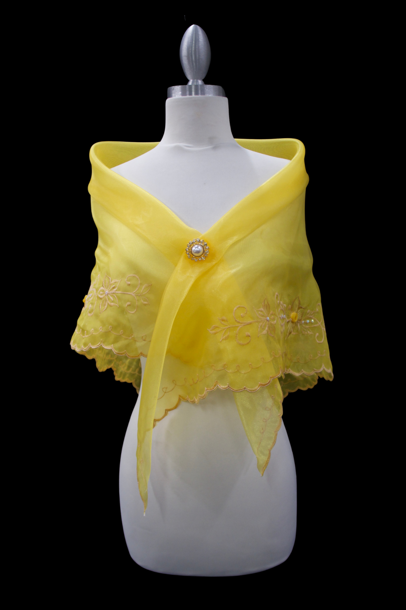 Embroidered Alampay - Yellow