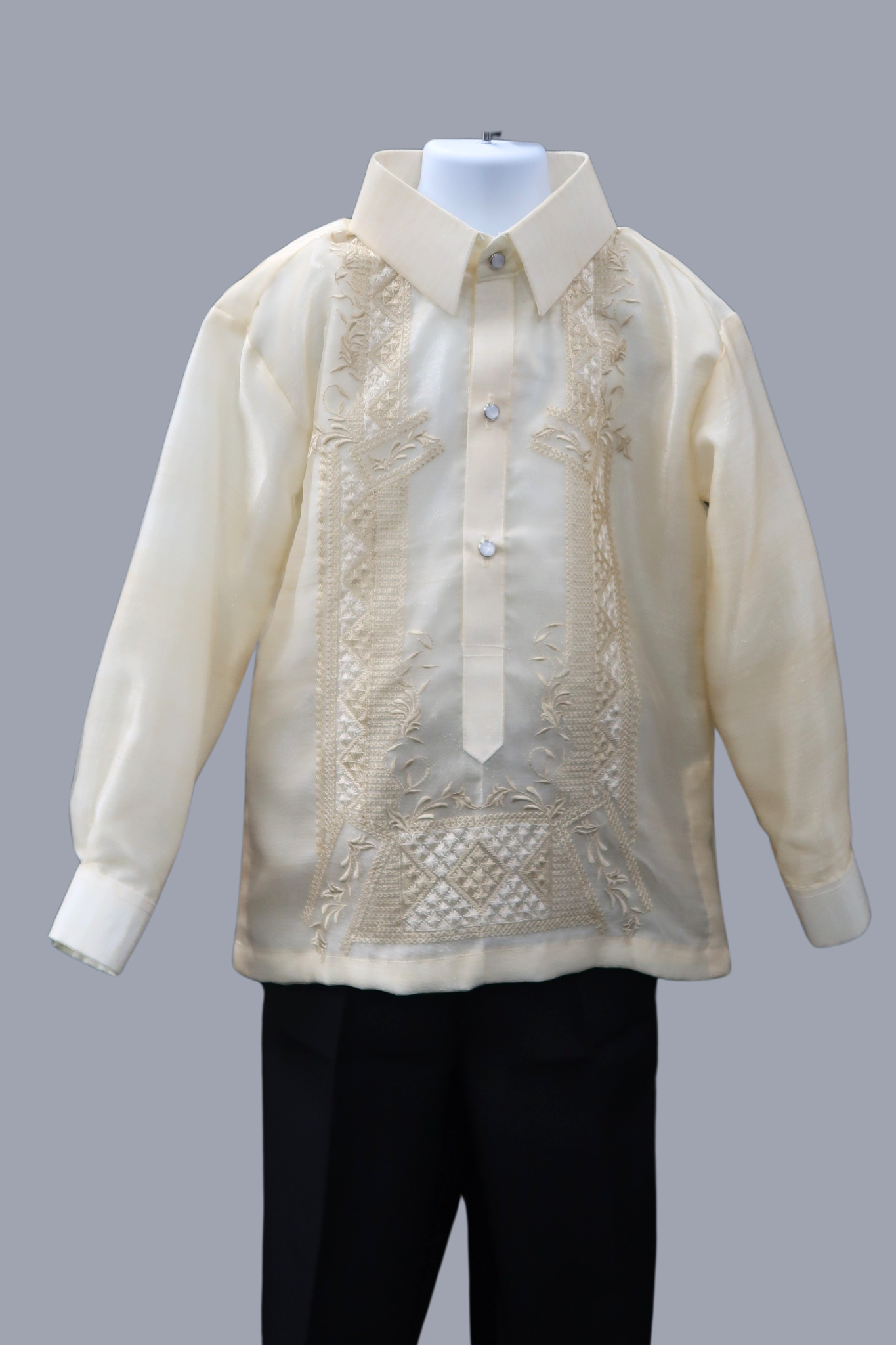 Kid's Pina Organza Barong - 09