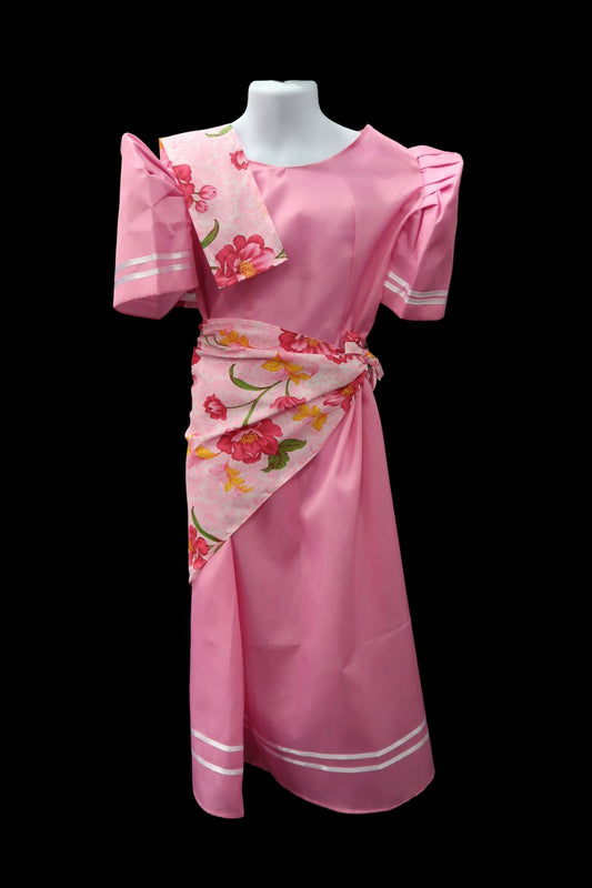 Girls Balintawak Dress - Pink