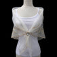 Ivory & Beige Embroidered Alampay - Petite Drape (60")