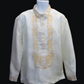 Beige & Gold Organza Barong