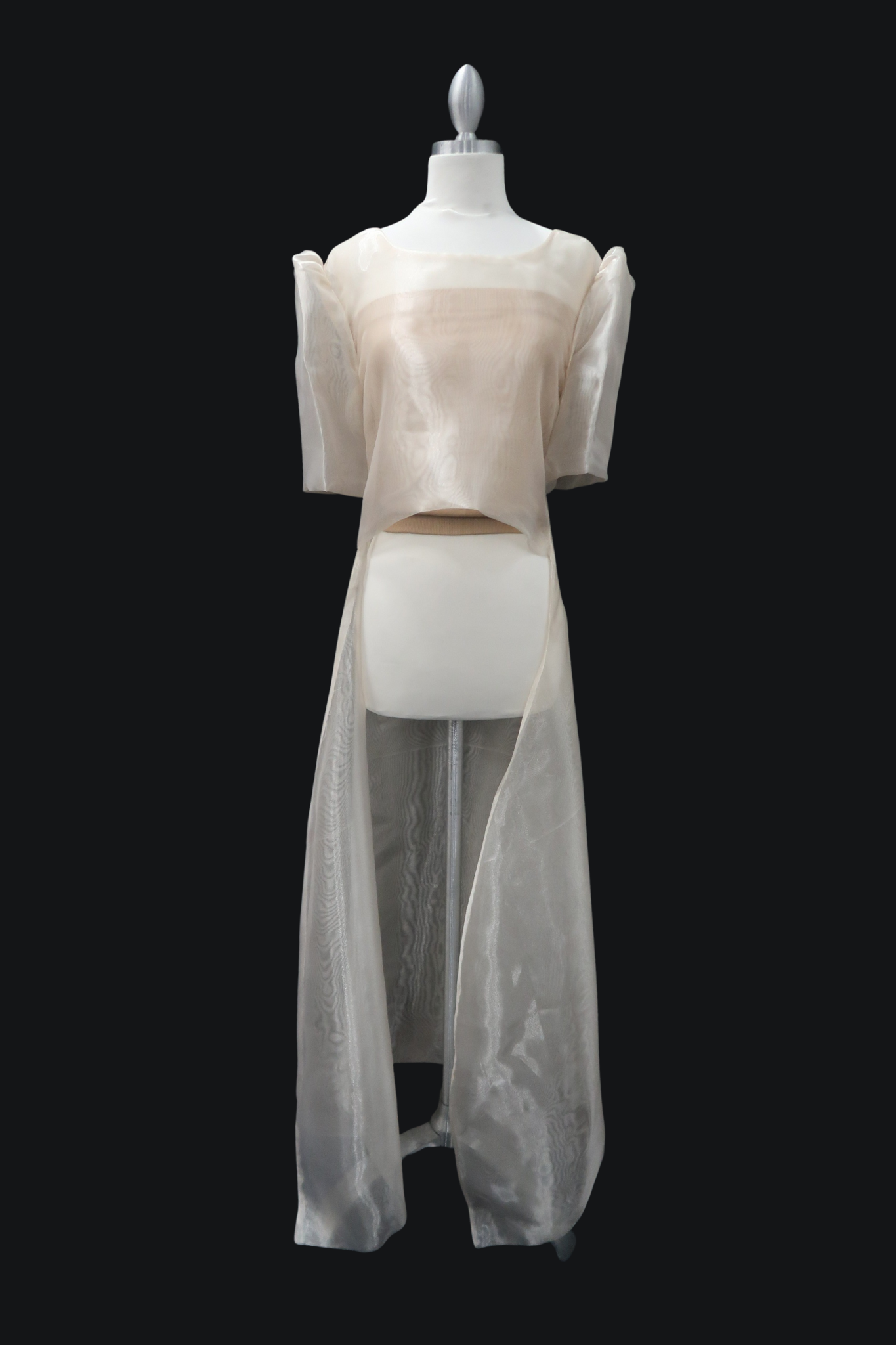 Adelaine Mara Blouse w/ Trail - Light Beige