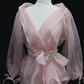 Blush Pink Organza Panuelo