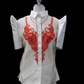 Mestiza Barong Blouse - Beige/Red