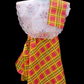 Girl's Plaid Baro't Saya - Pink/Yellow