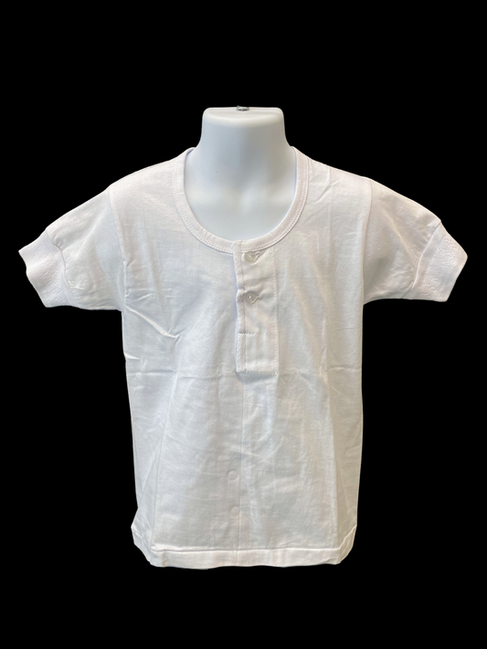 Kid's Camisa De Chino - White