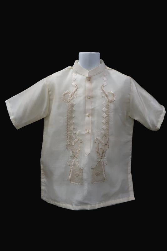 Short Sleeve Pina Organza Barong - Mateo