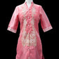 3/4 Sleeve Barong Dress - Old Rose