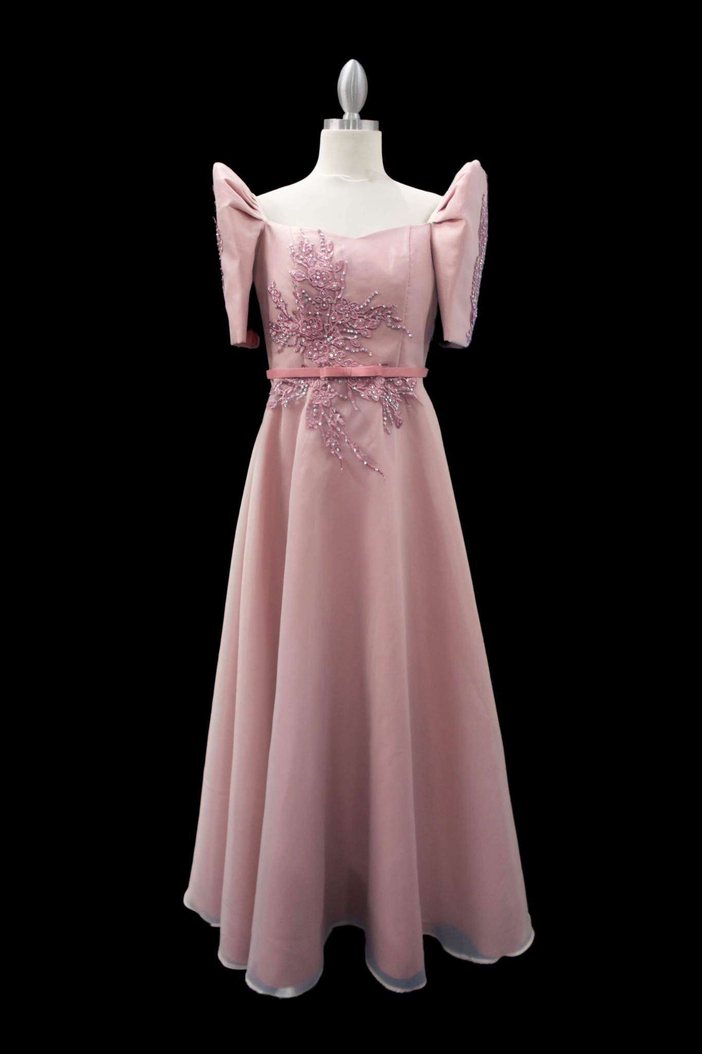 Taiwan Jusi Mestiza Gown - Old Rose